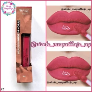 Labial líquido efecto matte larga duración 24hs, Max Love, tono nº12