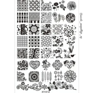 Placa para stamping, de plástico. Modelo XY-K12