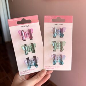 Set x3 broches / pinzas mariposa