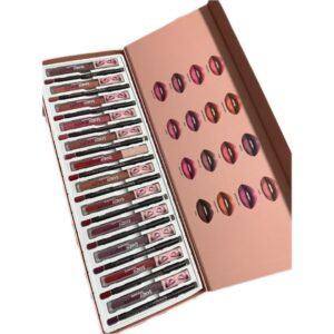 Pack 12 labiales matte + 12 delineadores de labios
